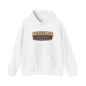 redeemer hoodie – vintage religious faith graphic pullover