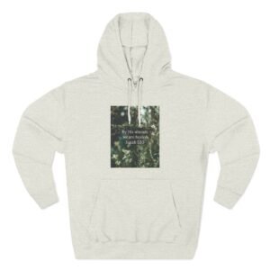 by his wounds we are healed fleece hoodie — inspirational christian pullover