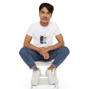 christian cross t shirt – 'peace be still' inspirational tee