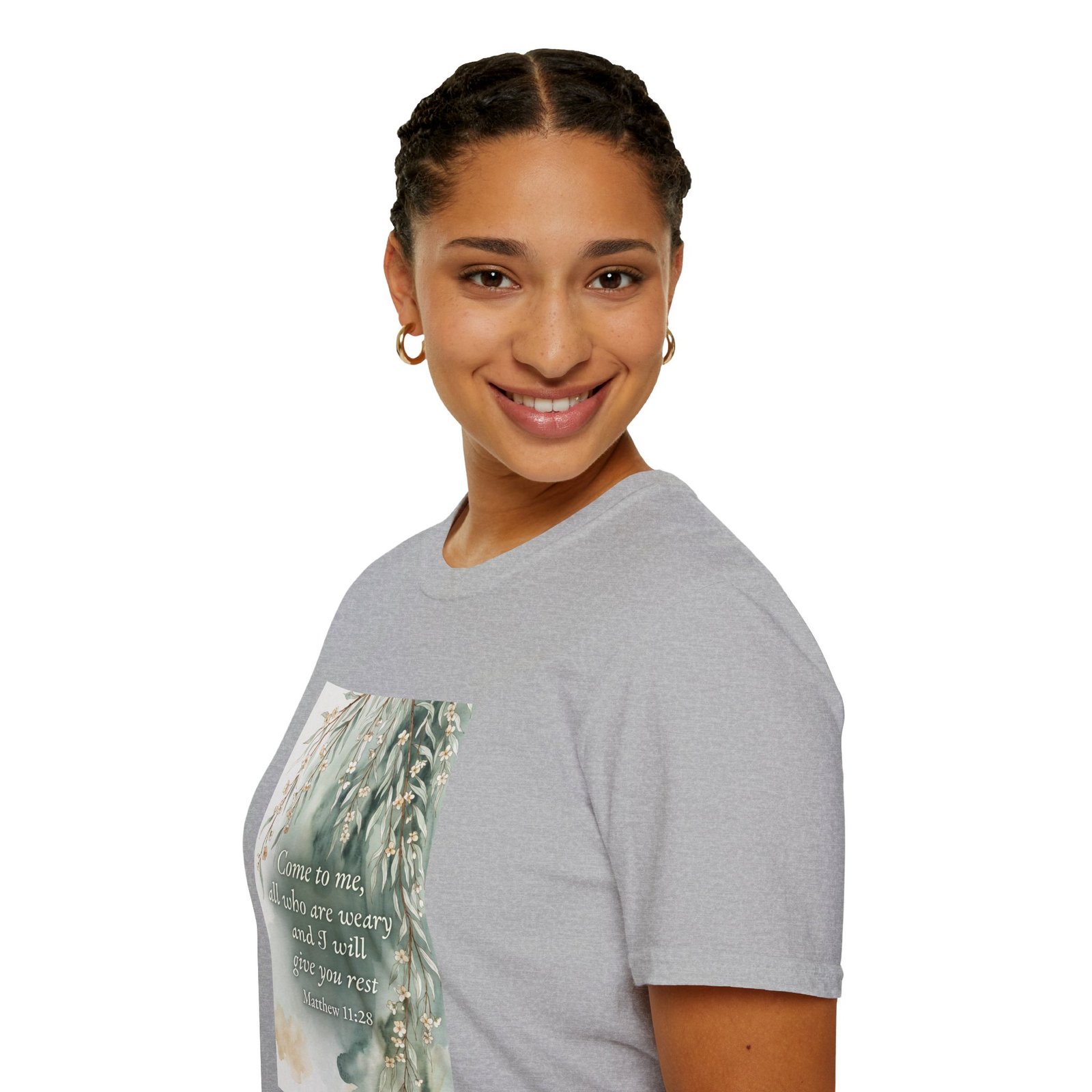 pastel willow comfort tee — "come to me, all who are weary" t shirt pastel willow comfort tee — "come to me, all who are weary" t shirt