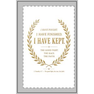 dotted spiral notebook — “i have fought, i have finished, i have kept” inspirational christian journal