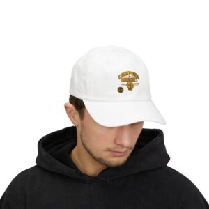 christian dad cap — golden 'champion mindset' embroidered baseball hat