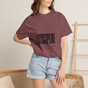 christian t shirt discipline is the business plan with bible verse 1 corinthians 9:27 — motivational graphic tee