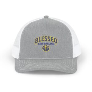 blessed and balling' snapback trucker hat