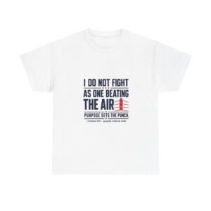 purpose sets the punch t shirt — inspirational christian cross tee
